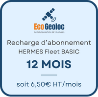 Recharge de 12 mois pour 1 véhicule, soit 6,50€HT/mois. Recharge de 12 mois pour 1 véhicule, soit 6,50€HT/mois.