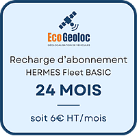 Recharge de 24 mois pour 1 véhicule, soit 6€HT/mois.